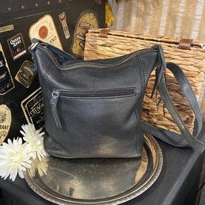 The Sak Black Leather Crossbody Purse